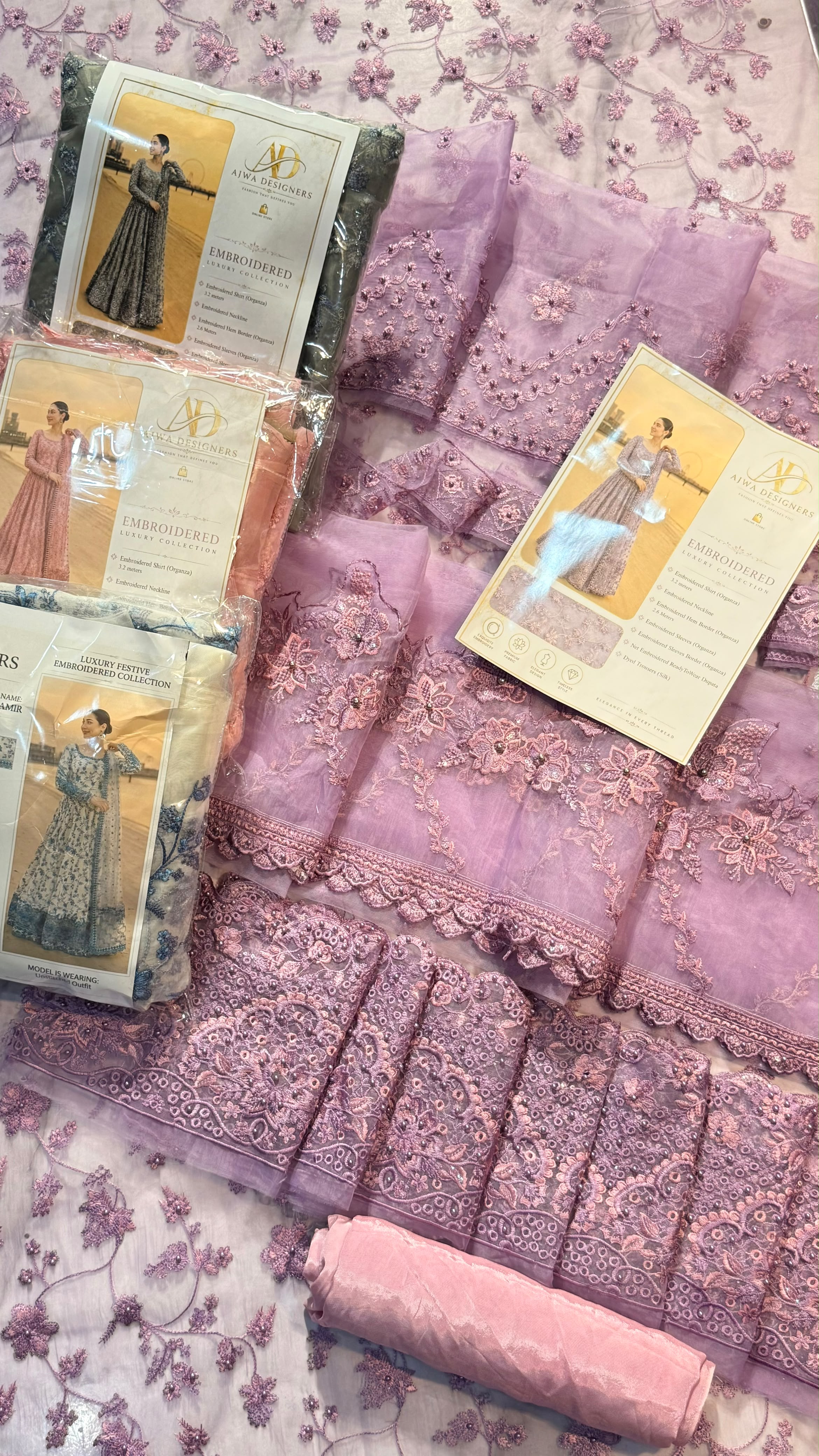 Hania Inspired Embroidered Maxi